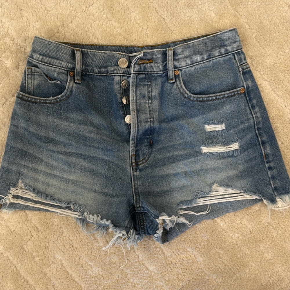 PacSun Vintage High Rise distressed Jean shorts